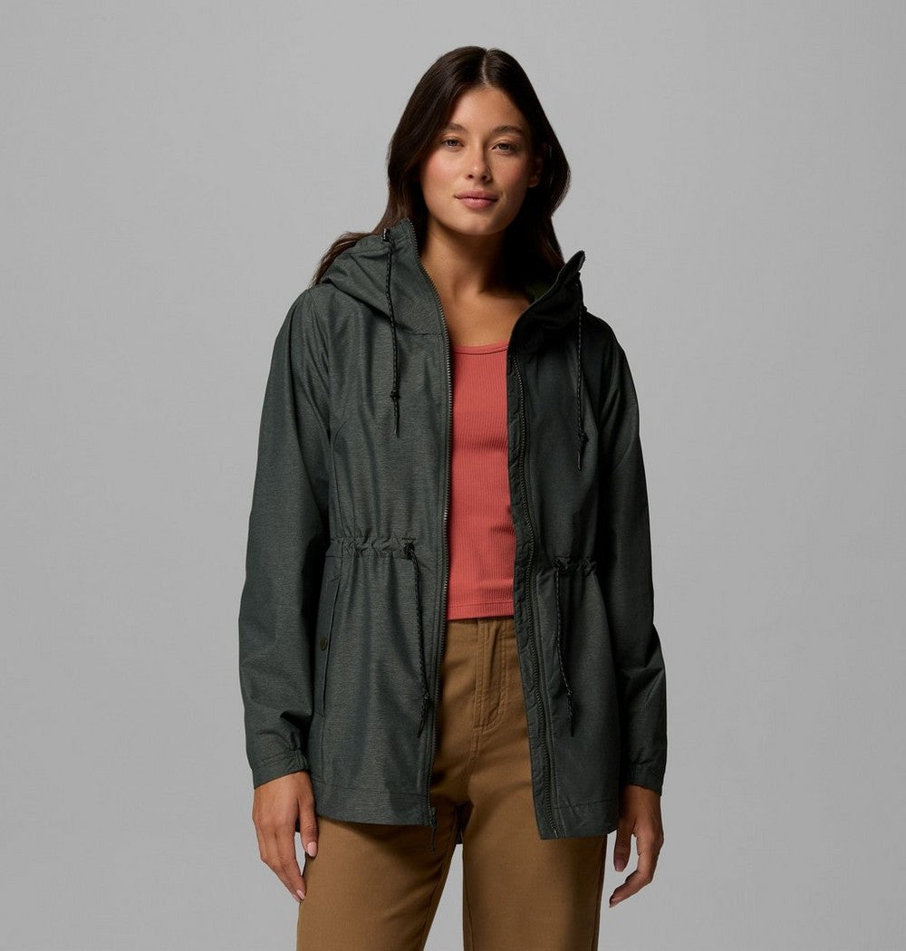 Women's Lightweight Hooded Rain Jacket - Fuchsia