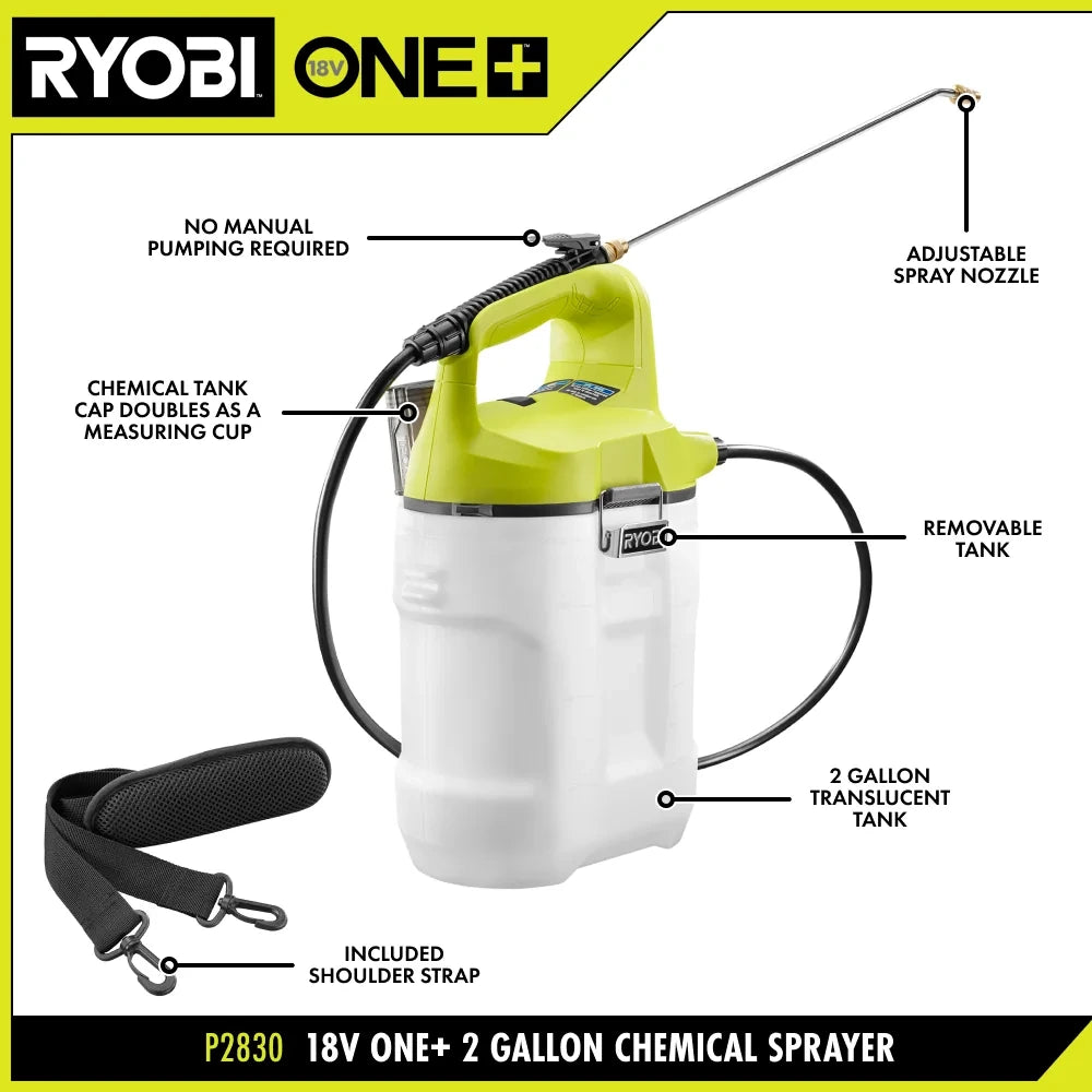 18V Cordless 2-Gallon Chemical Sprayer