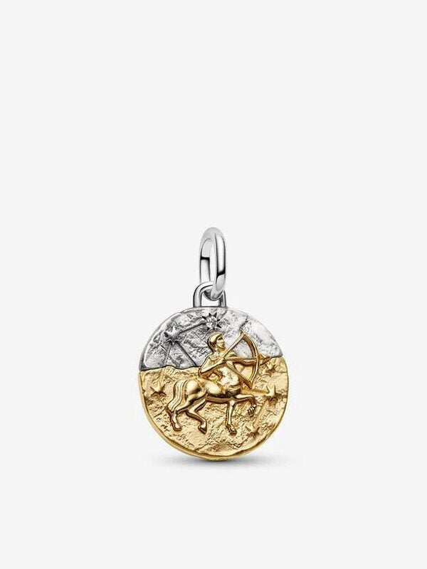 Sagittarius Gold-Plated Zodiac Medallion Charm
