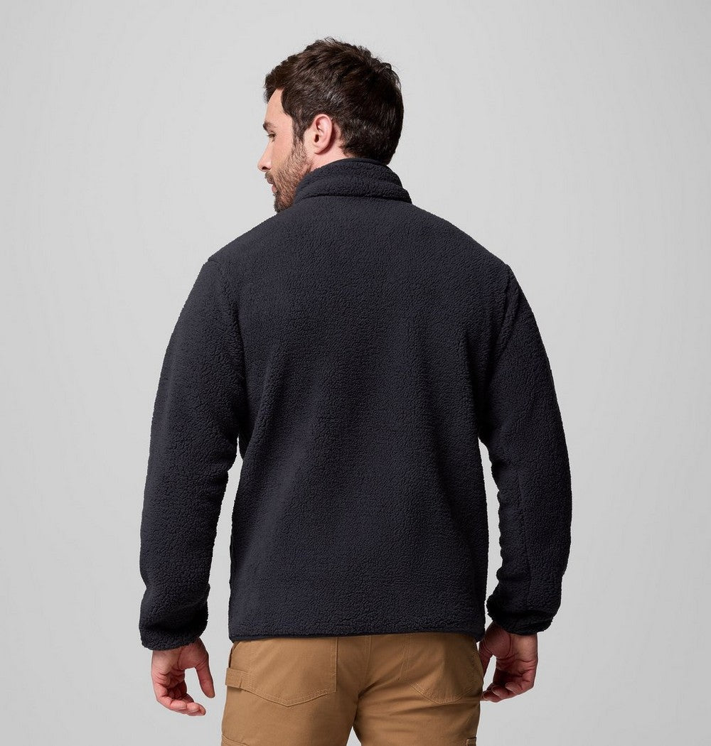 Men's High-Pile Full-Zip Fleece Jacket - Navy