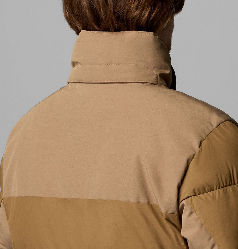 Men's Hooded Insulated Parka - Brown Black
