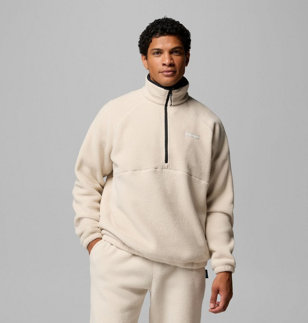 Men's Fleece Half-Zip Pullover - Dark Grey