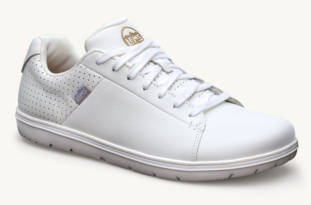 Women's Leather Court Sneaker - White