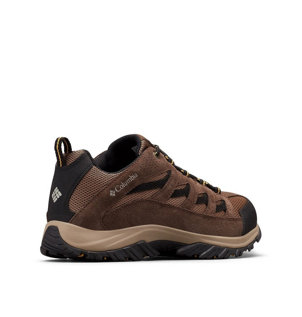 Men's Leather And Mesh Hiking Shoes - Gray