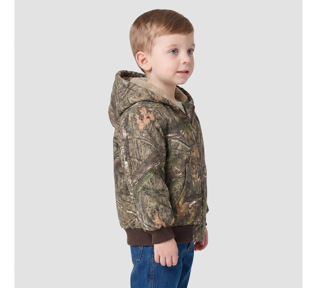 Toddler Insulated Canvas Hooded Jacket - Camo