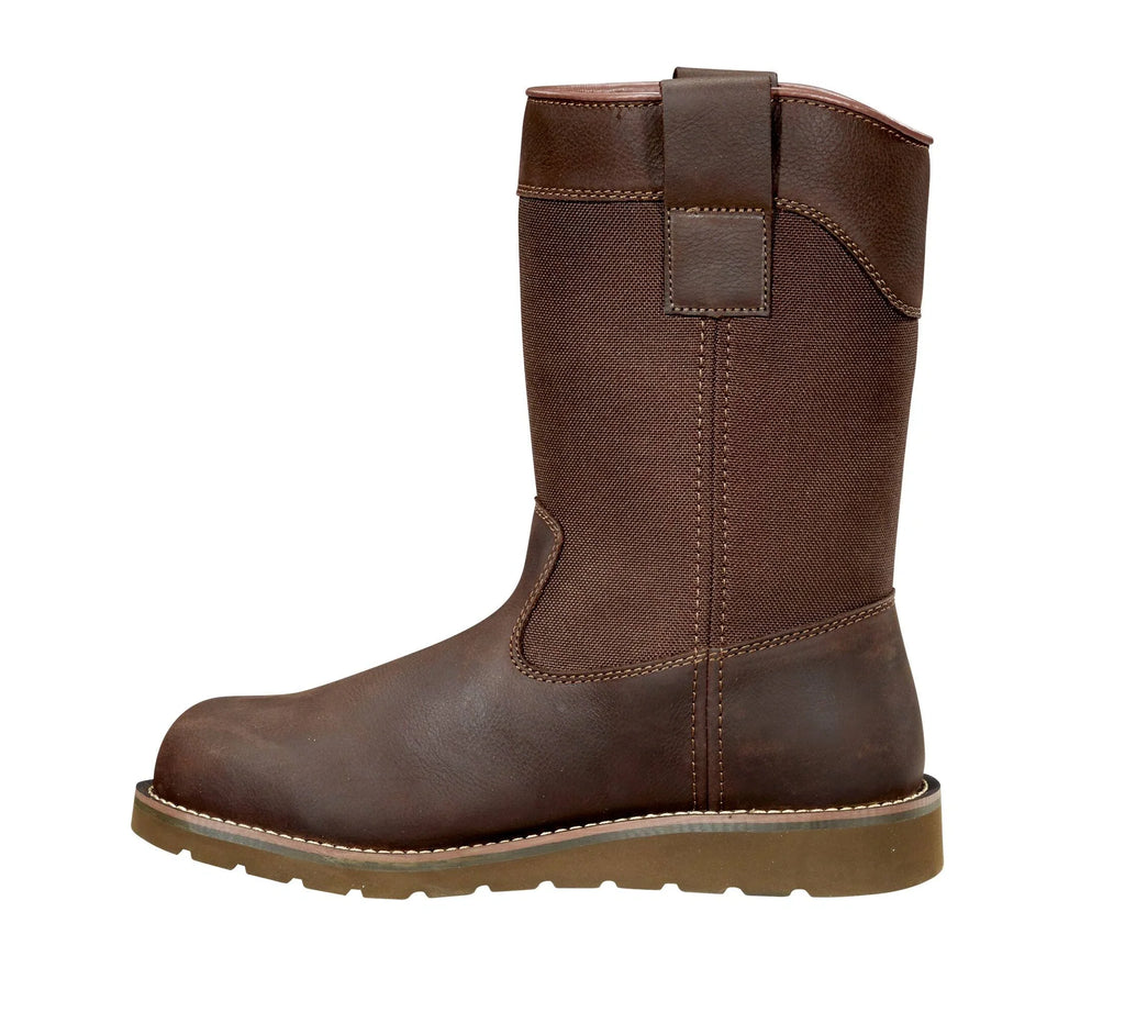 10-Inch Waterproof Steel Toe Pull-On Work Boot