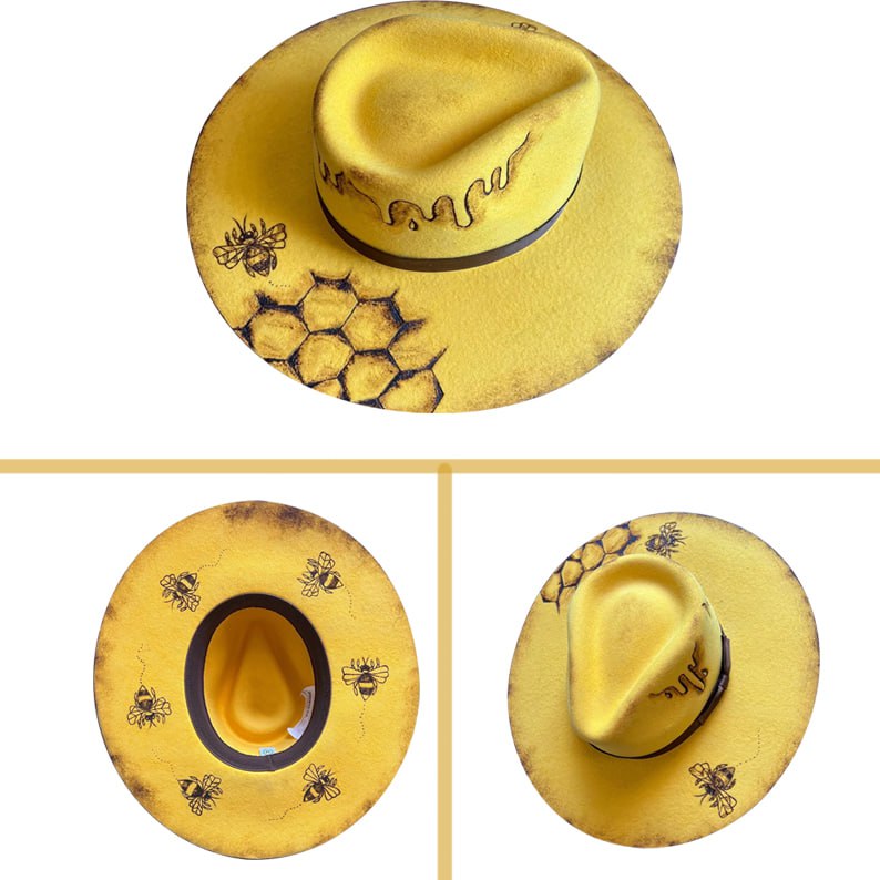 Honey Bee Sun Hat - Yellow