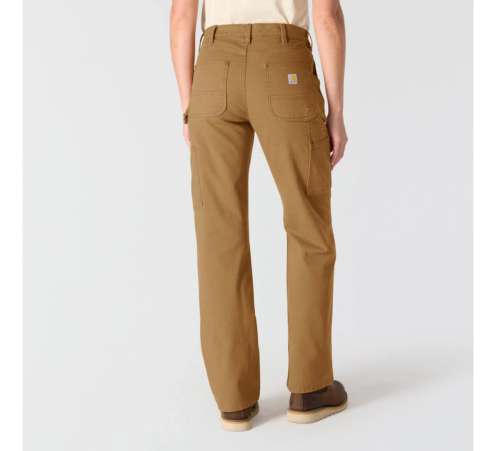 Women's Stretch Canvas Carpenter Pants - Brown