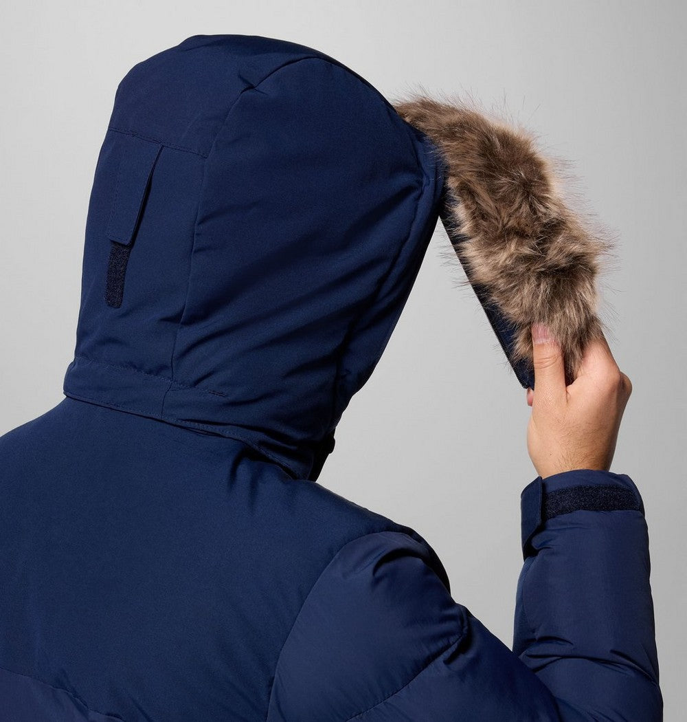 Men's Hooded Insulated Parka - Brown Black
