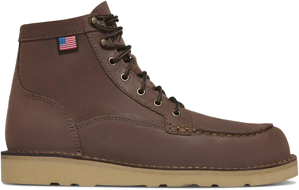 Men's 6-Inch Suede Moc Toe Work Boot - Brown