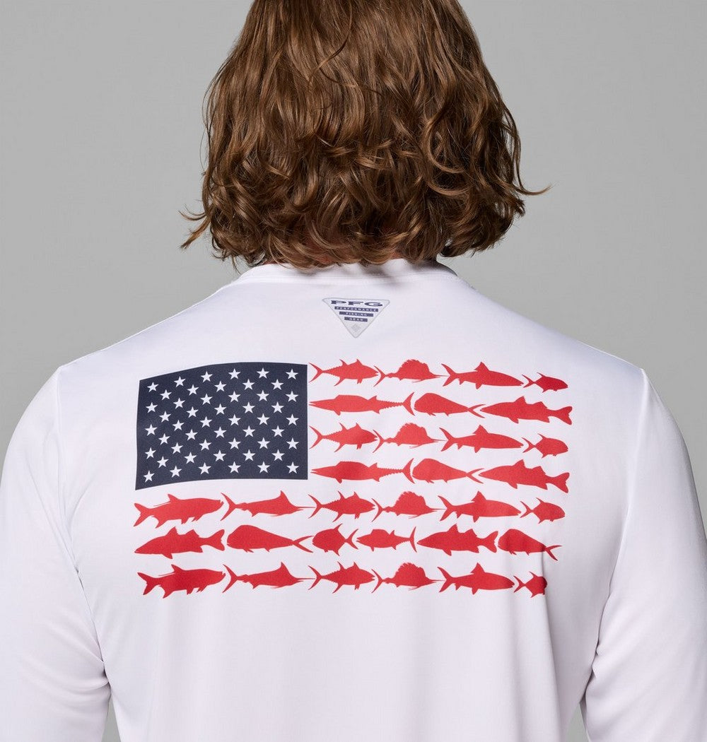 Men's Long Sleeve Fishing Shirt - Blue Navy