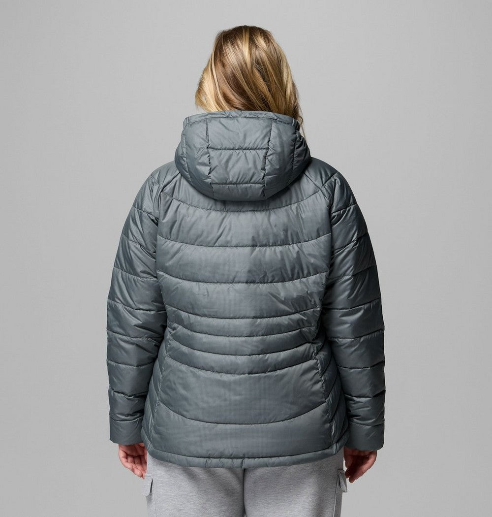 Women's Plus Size Insulated Hooded Jacket - Blue