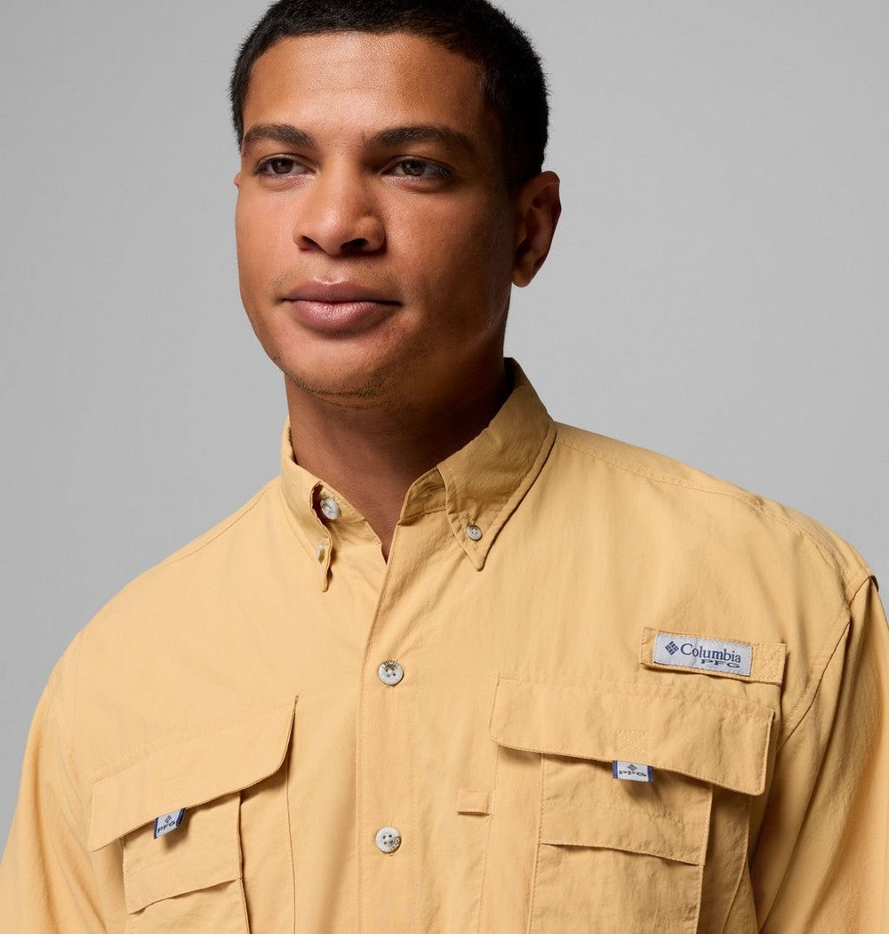 Men's Vented Long-Sleeve Fishing Shirt - Blue