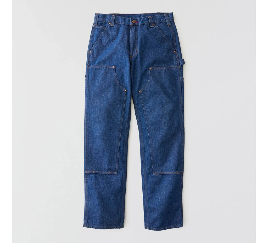 Men's Double-Knee Denim Work Pants - Indigo