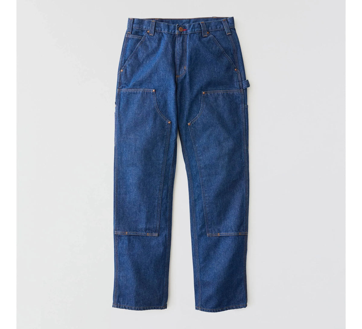 Men's Double-Knee Denim Work Pants - Indigo