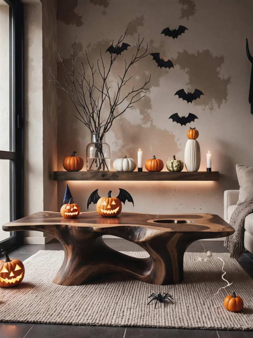 Mid Century Live Edge Coffee Table