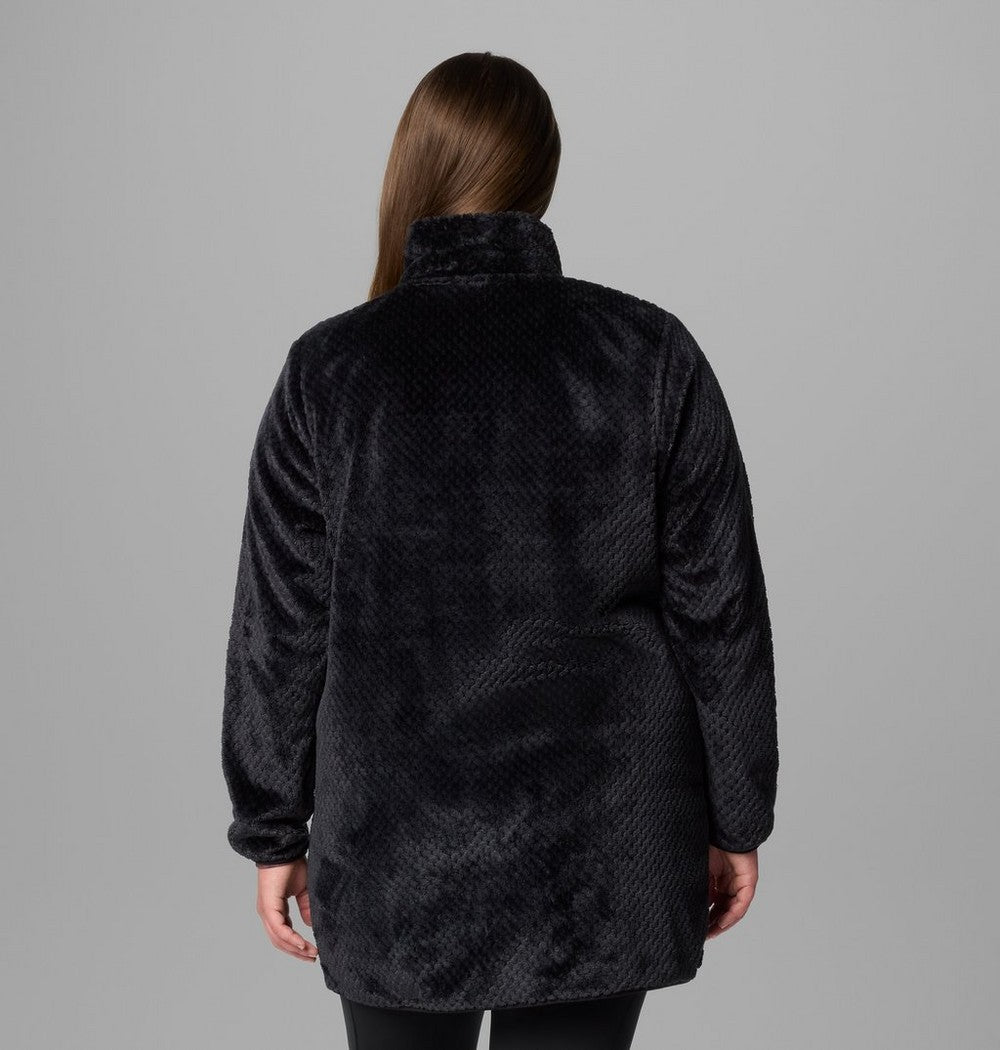 Women's Plus Long Full-Zip Fleece Jacket - Blue
