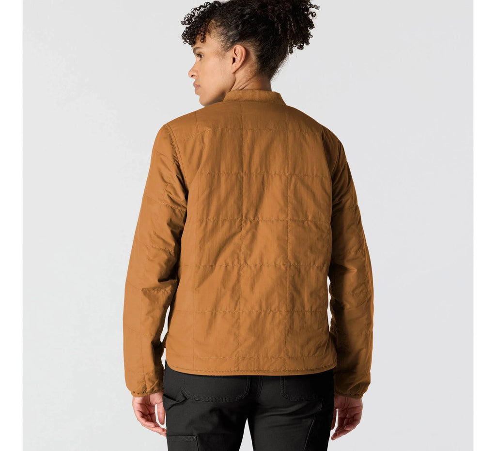 Women's Quilted Insulated Jacket - Brown