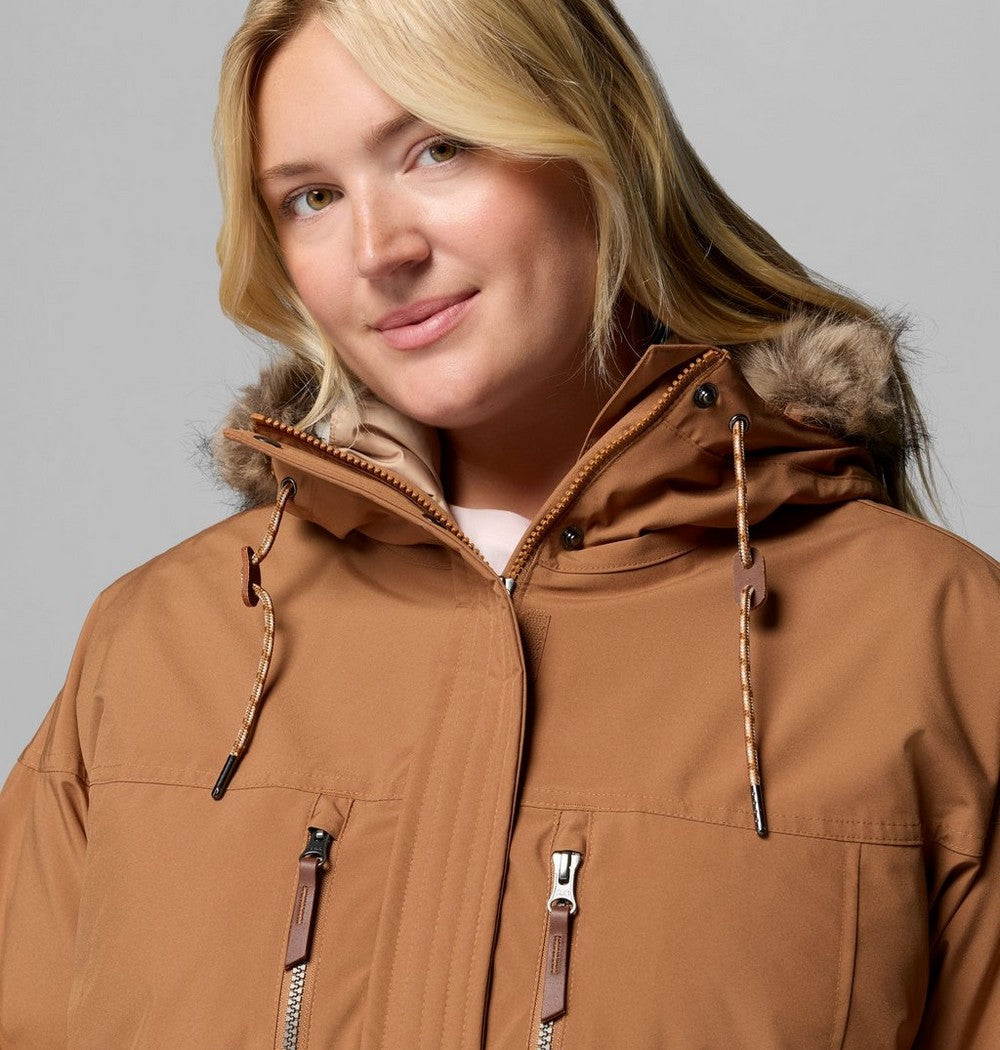 Women's Plus 3-In-1 Hooded Winter Jacket - Green