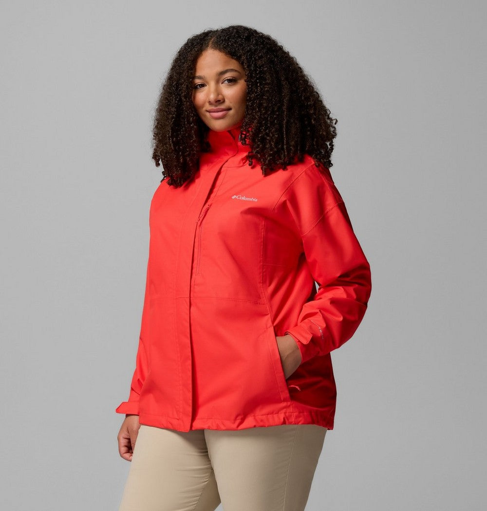 Women's Plus Size Waterproof Rain Jacket - Navy