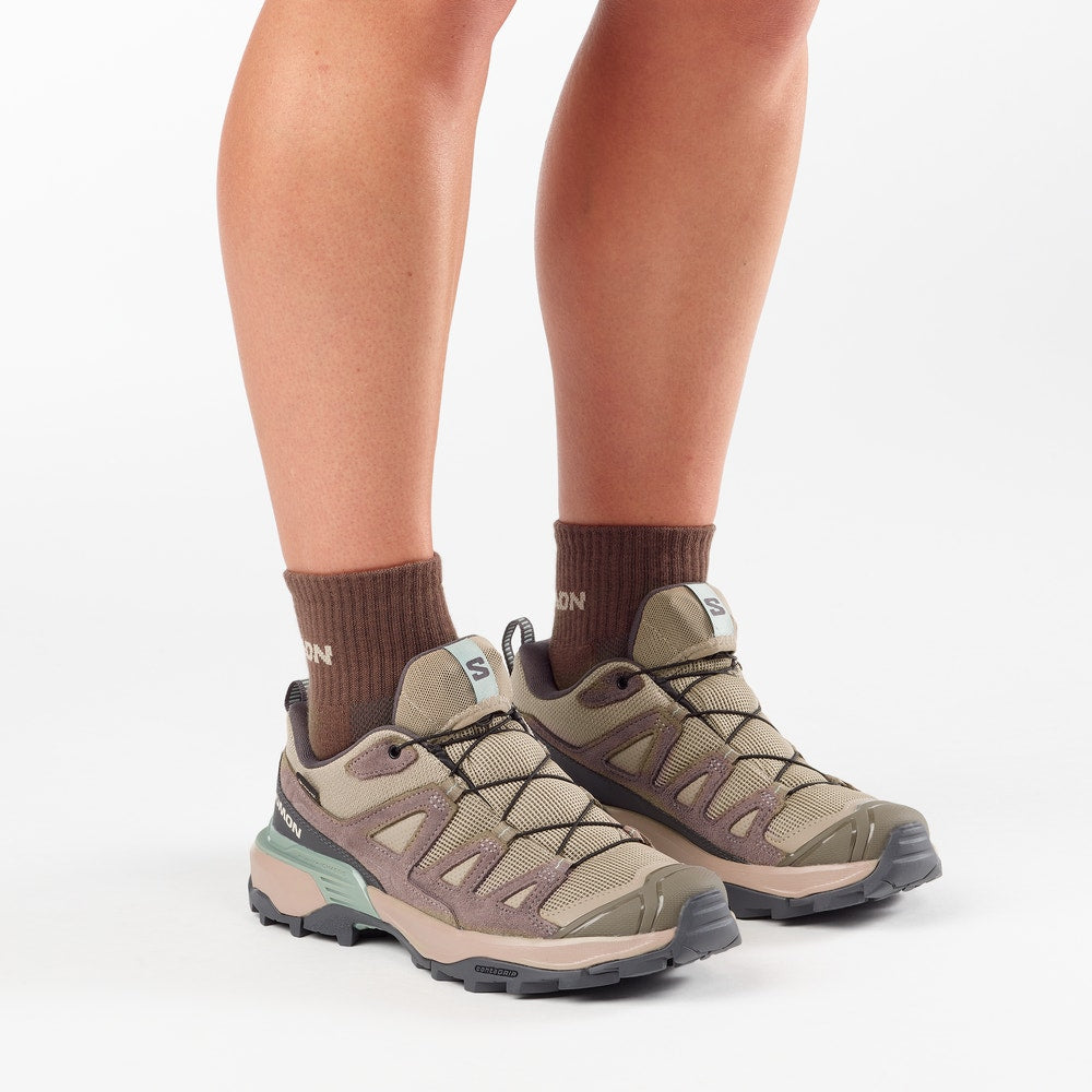 Waterproof Leather Hiking Shoe - Tan