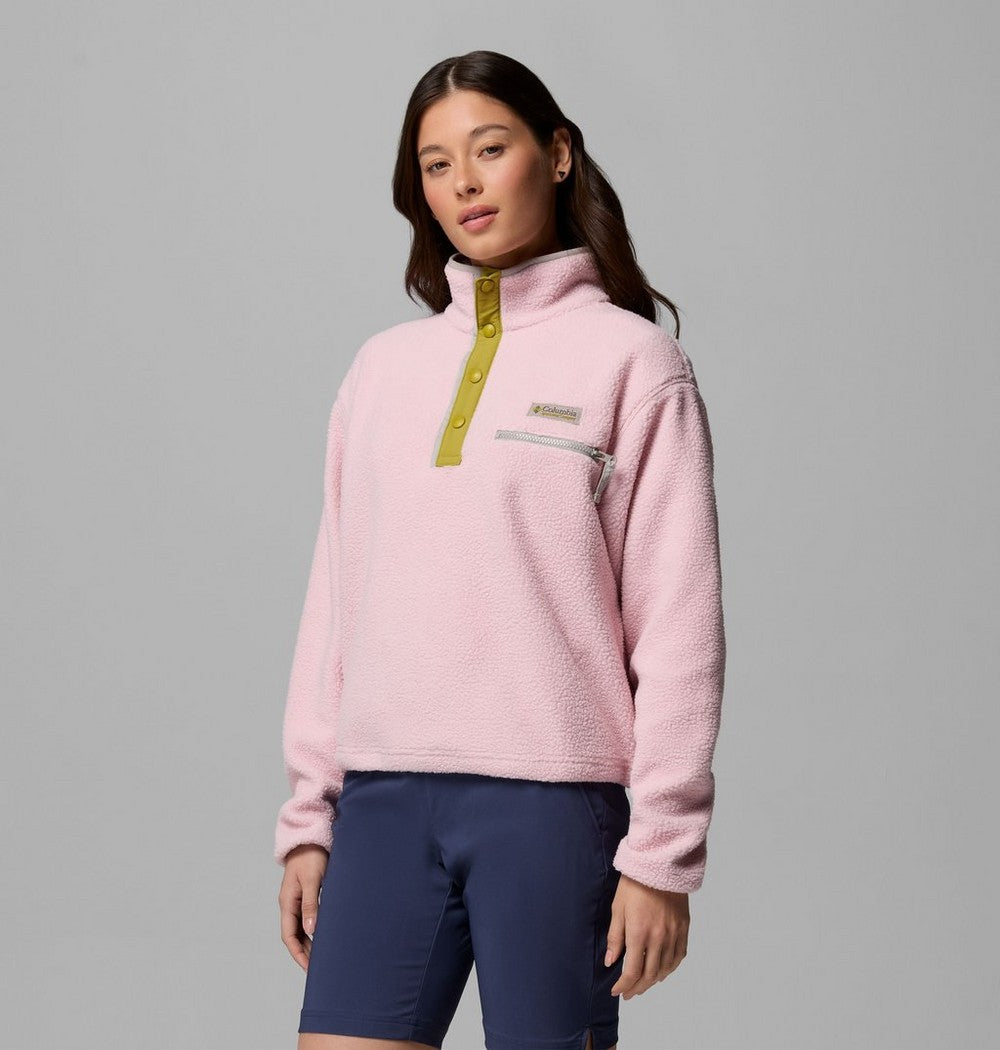 Women's Cropped Half-Snap Fleece Pullover