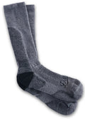 Lightweight Merino Work Crew Socks - Gray Black