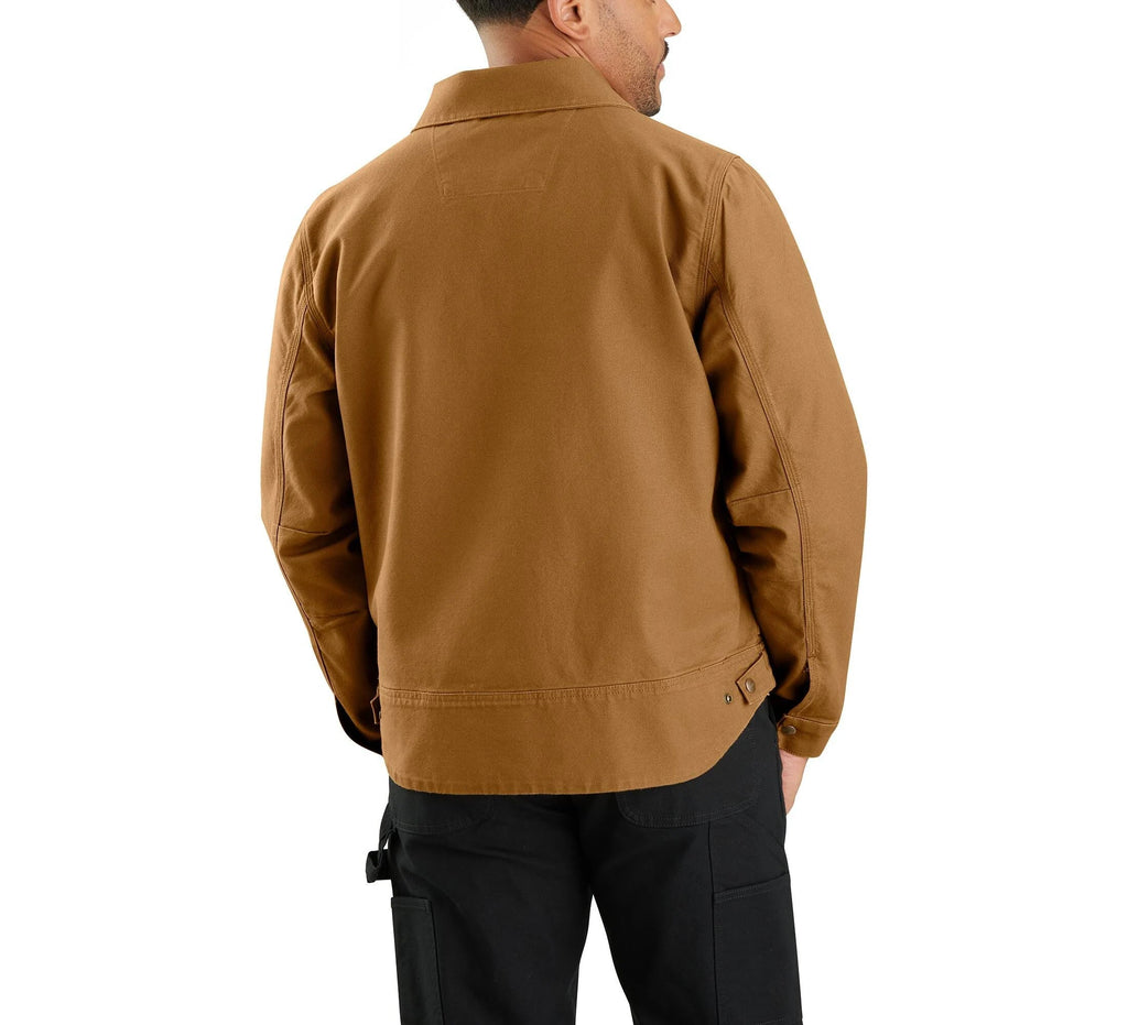 Men's Stretch Canvas Work Jacket - Brown
