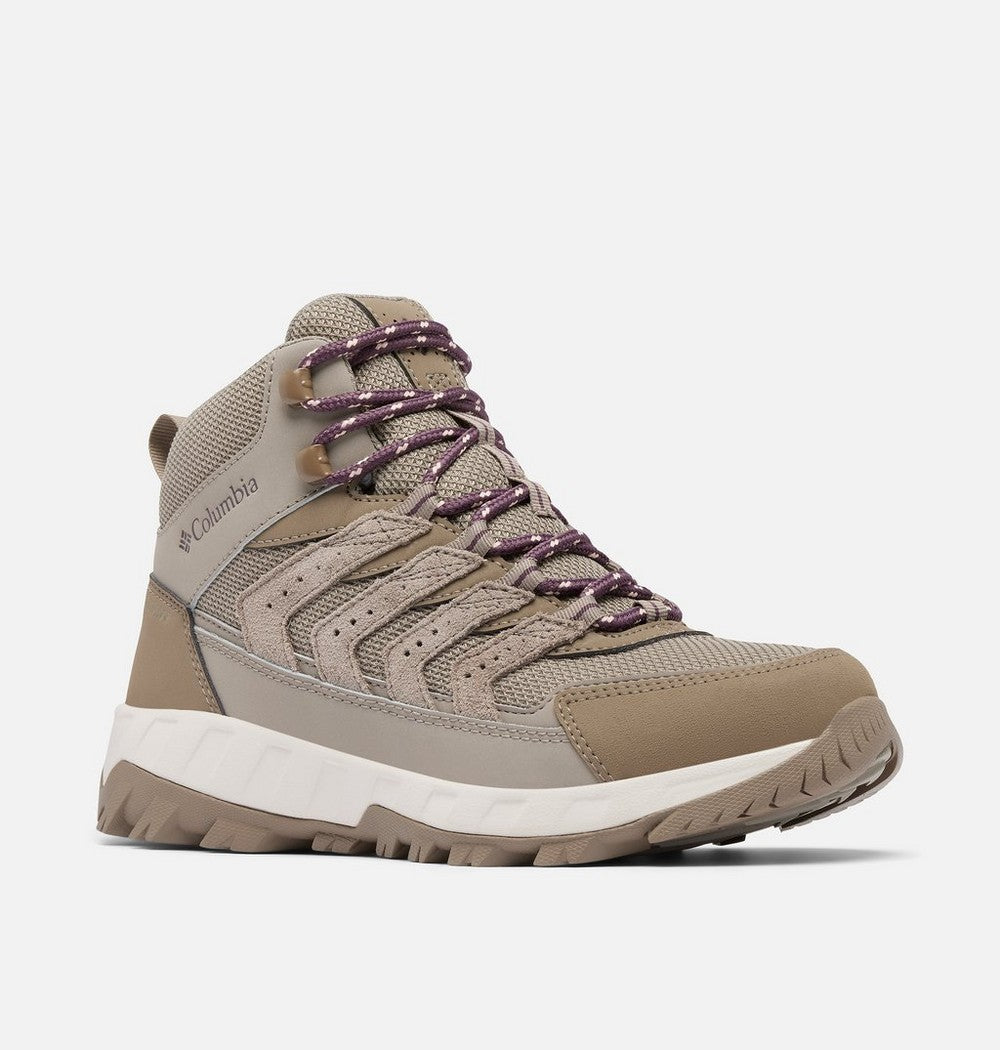 Women's Wide Waterproof Mid Hiking Shoe - Gray