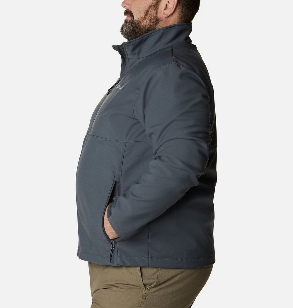 Men's Big Softshell Jacket - Grey