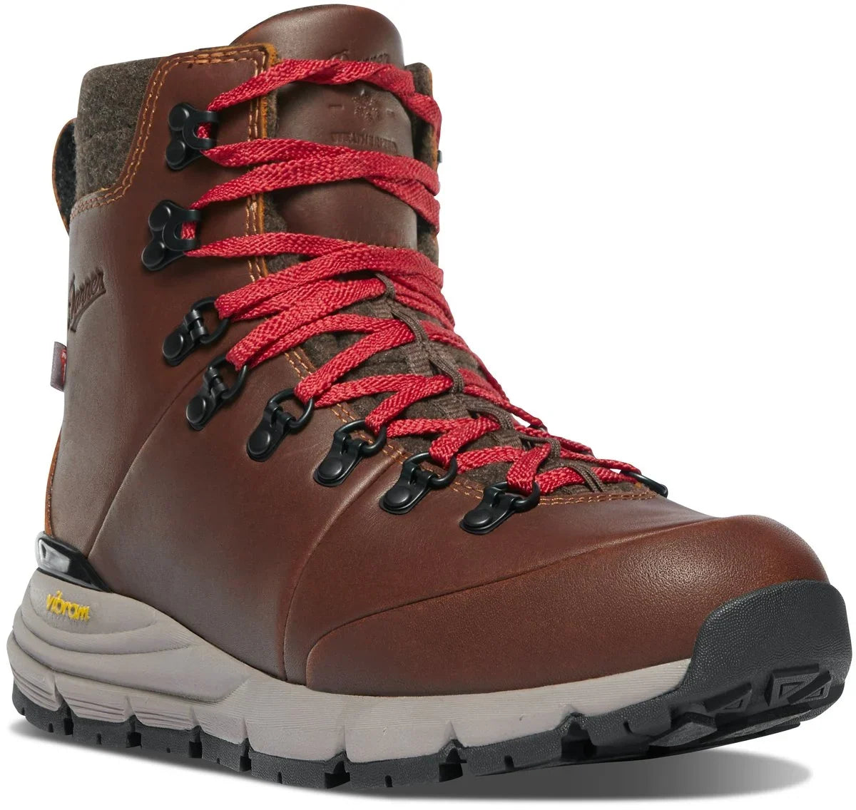 Women's Insulated Waterproof Hiking Boot - Brown Red