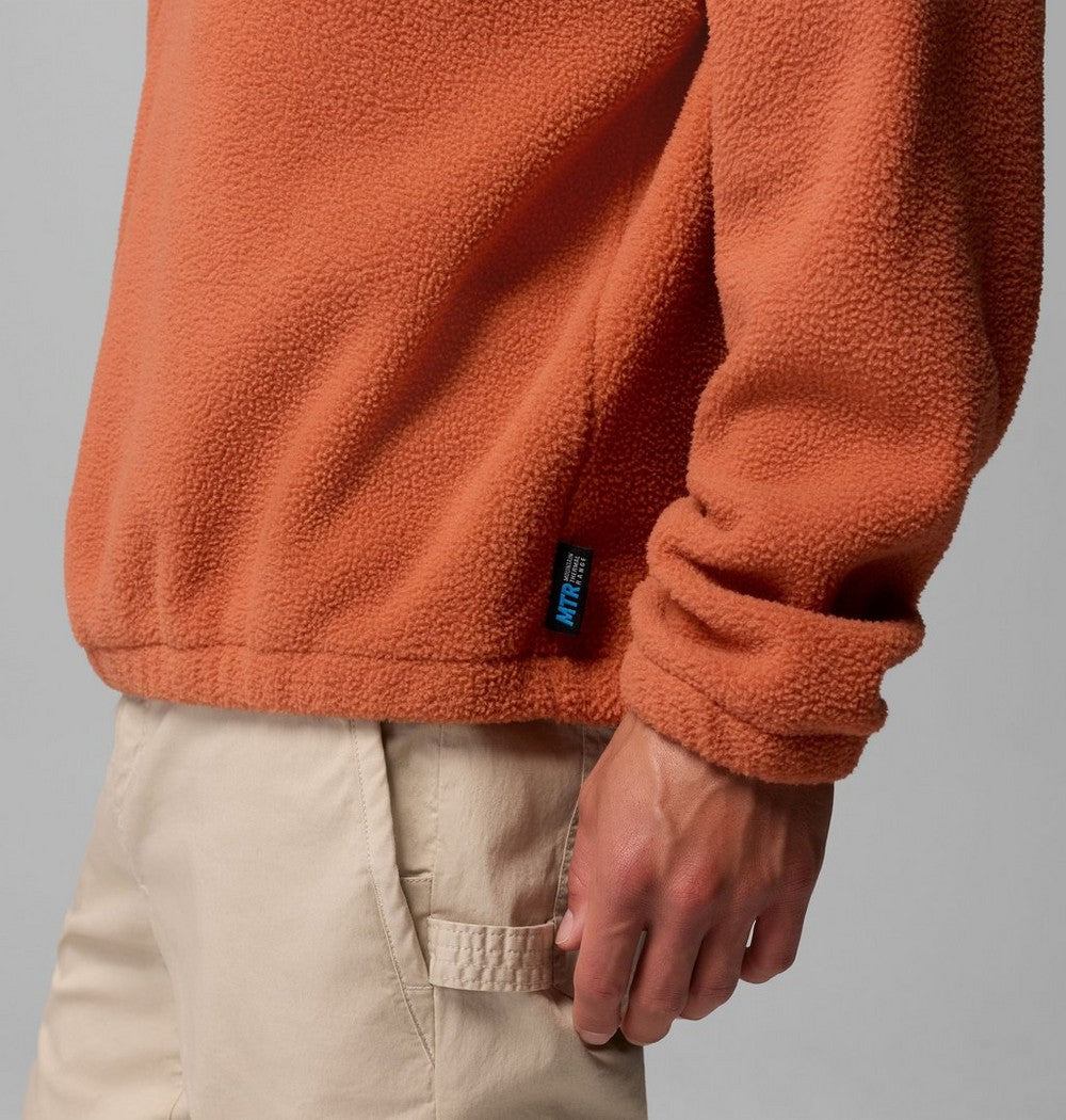 Men's Fleece Half-Zip Pullover - Dark Grey