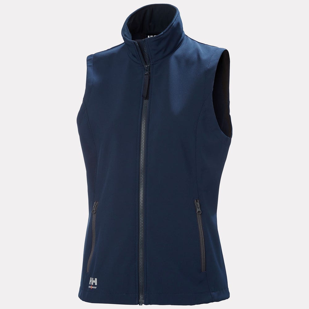 Women's Softshell Work Vest - Gray
