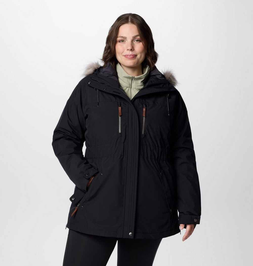Women's Plus 3-In-1 Hooded Winter Jacket - Green