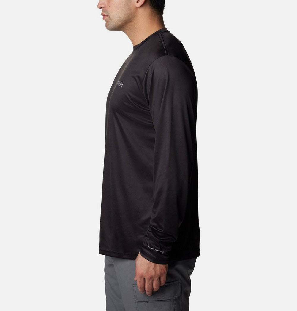 Men's Long Sleeve Fishing Shirt - Blue Navy