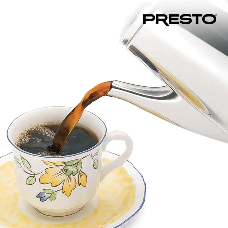 Presto Stainless Steel Percolator Coffee Maker, 2 To 12 Cups, Silver