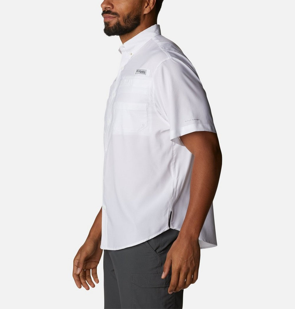 Men's Tall Short-Sleeve Fishing Shirt - Tan