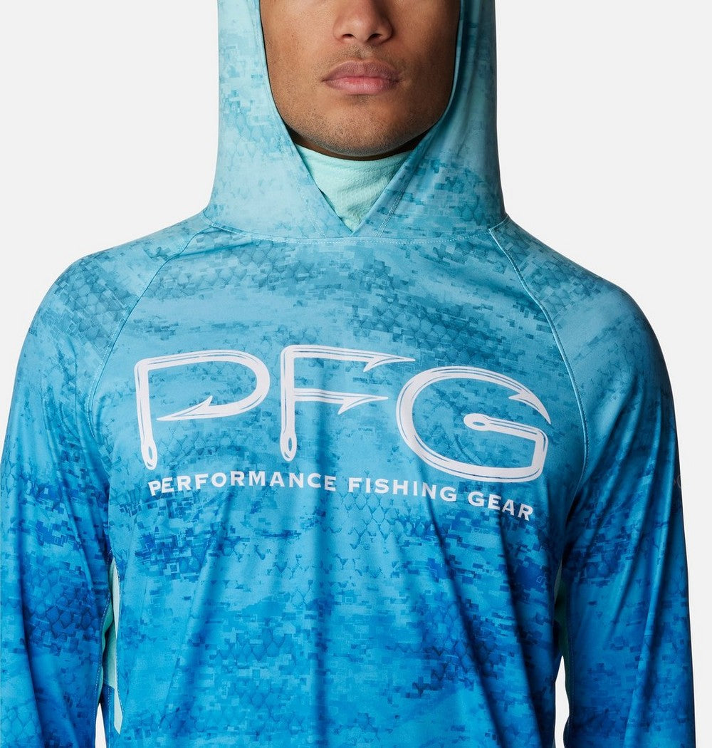 Men's Ventilated UPF 50 Sun Hoodie - Teal
