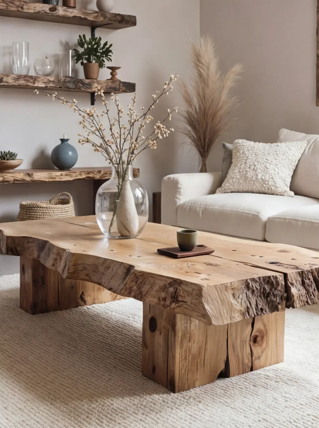 Rustic Handmade Wooden Coffee Table