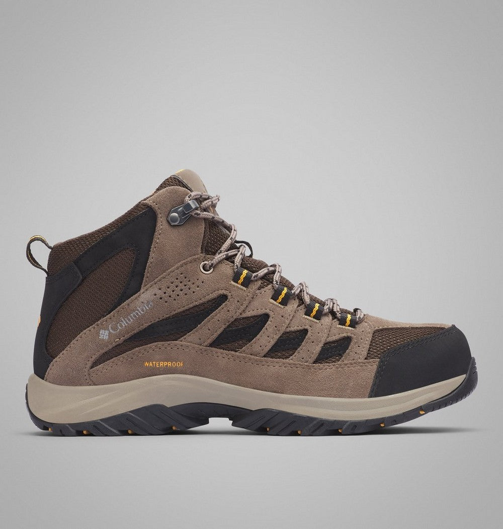 Men's Waterproof Mid Hiking Boots - Brown