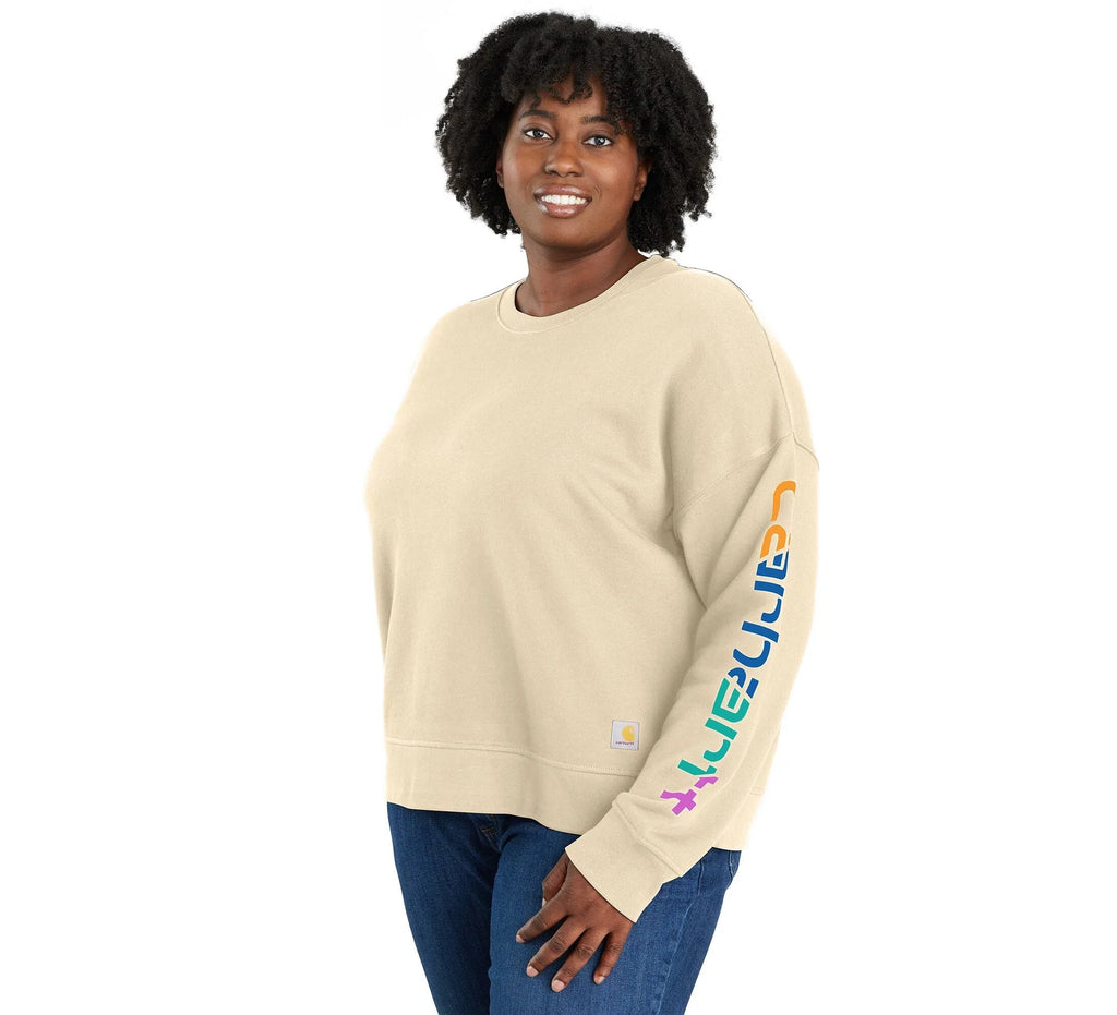 Women's Lyocell Blend Sleeve Graphic Sweatshirt
