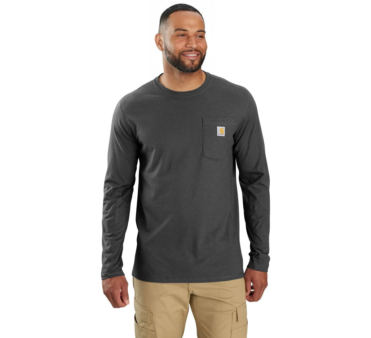 Men's Relaxed Long Sleeve Performance T-Shirt - Gray