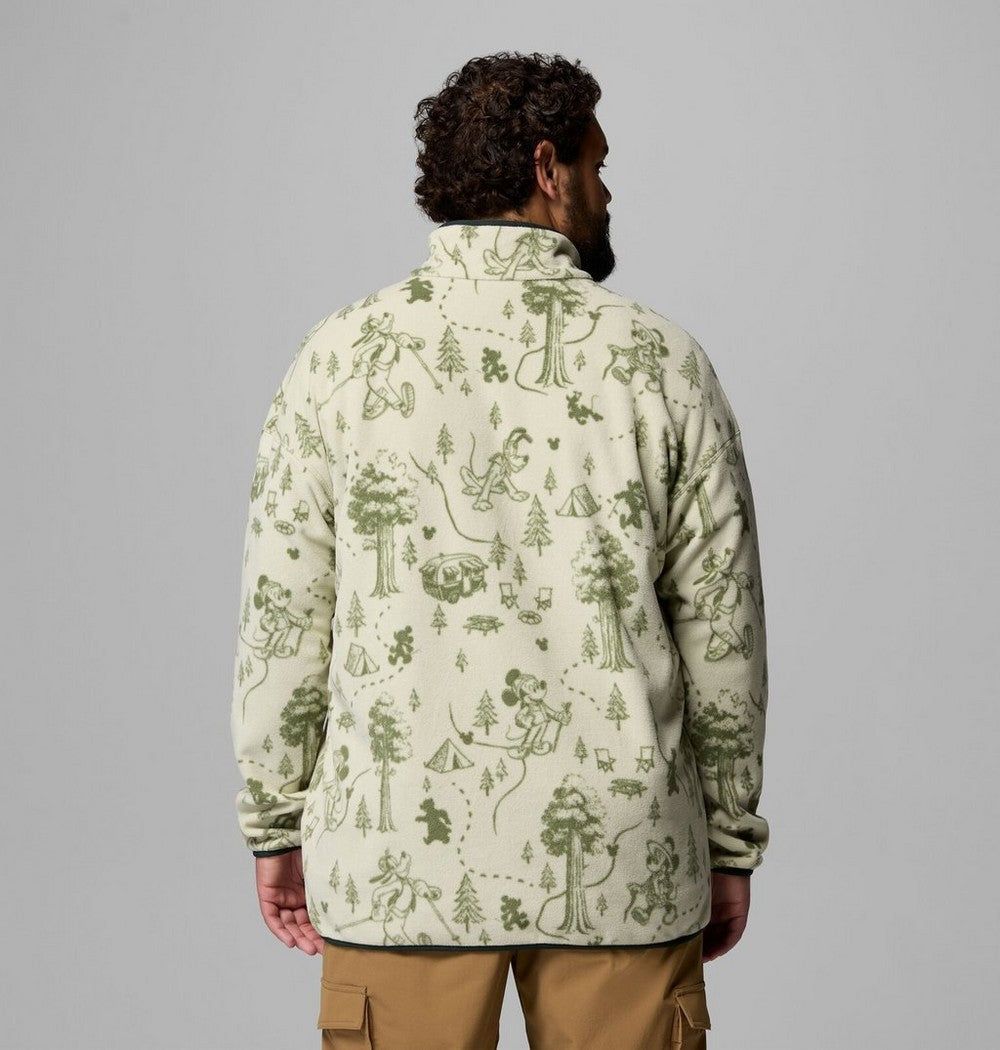 Men's Big Half-Snap Graphic Fleece Pullover