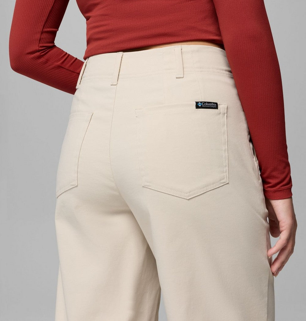Women's Stretch Wide-Leg Pants - Green