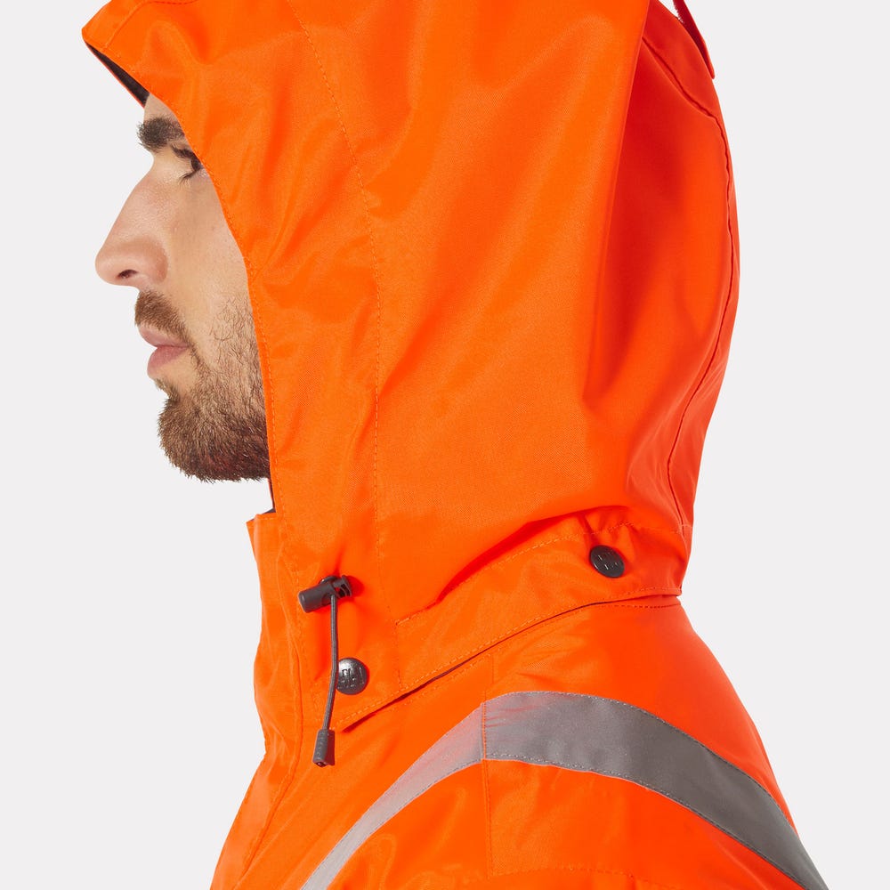 High-Visibility Insulated Winter Jacket - Orange