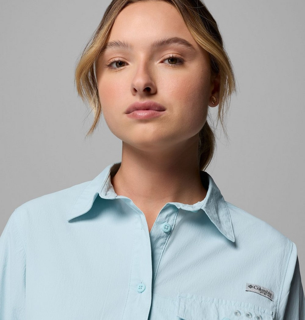 Women's UPF 50 Roll-Tab Fishing Shirt - Lavender
