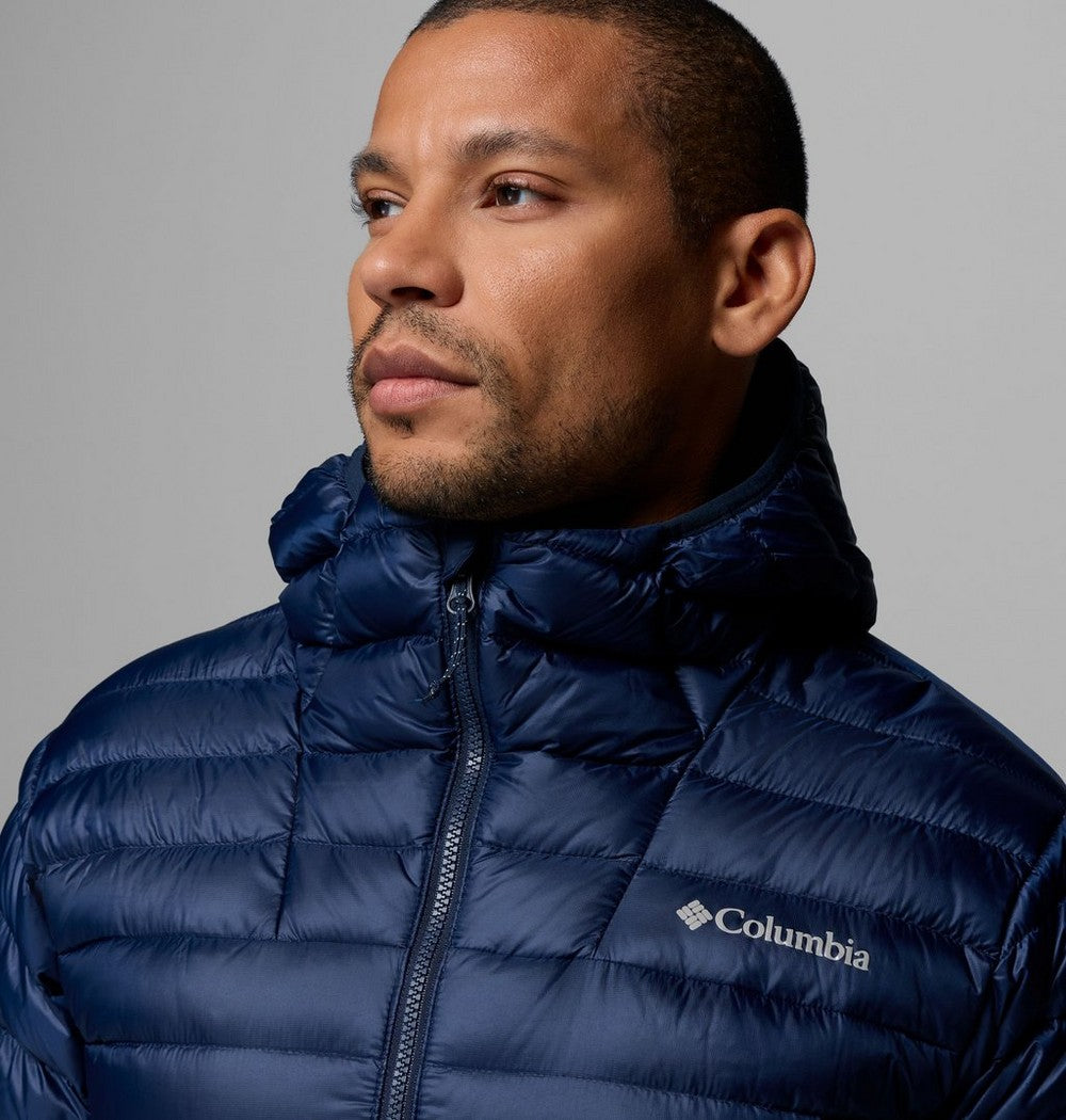 Men's Packable Down Hooded Jacket - Blue