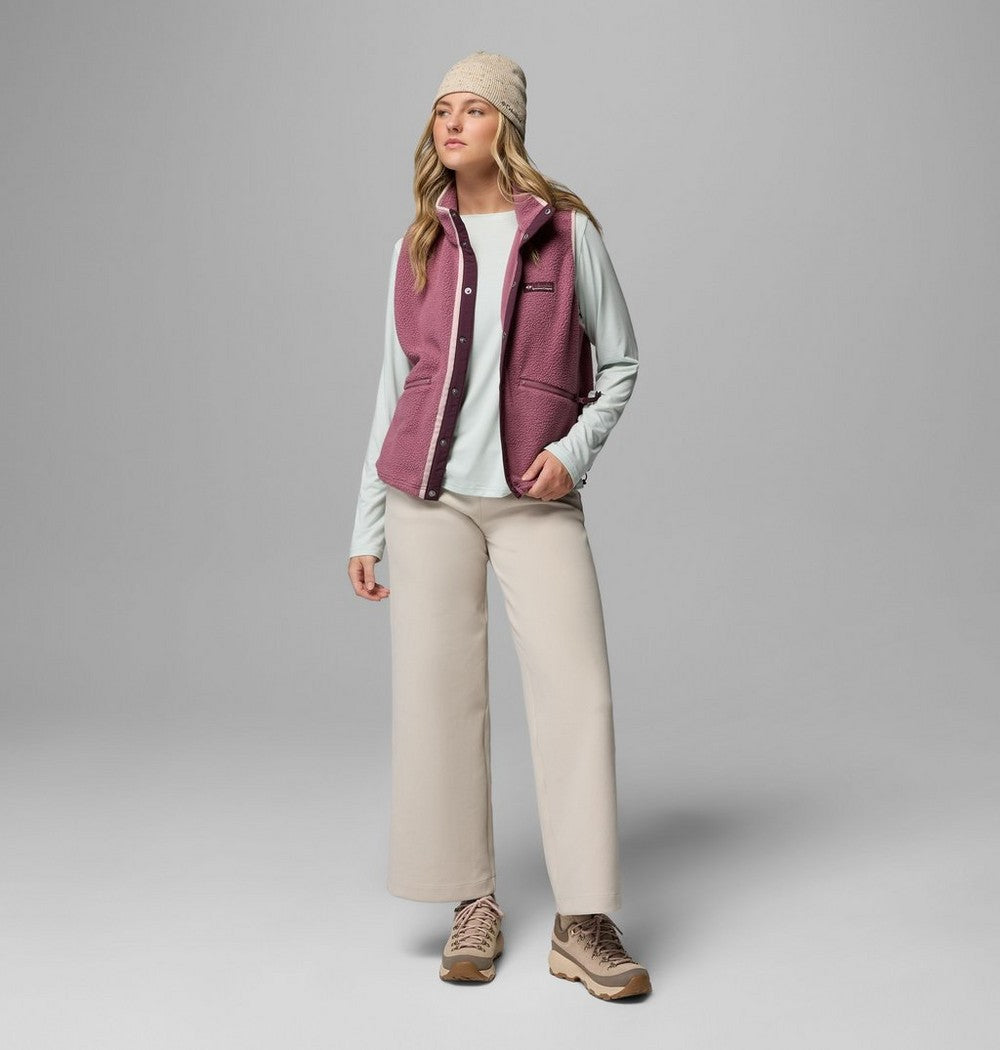 Women's Sherpa Fleece Vest - Black