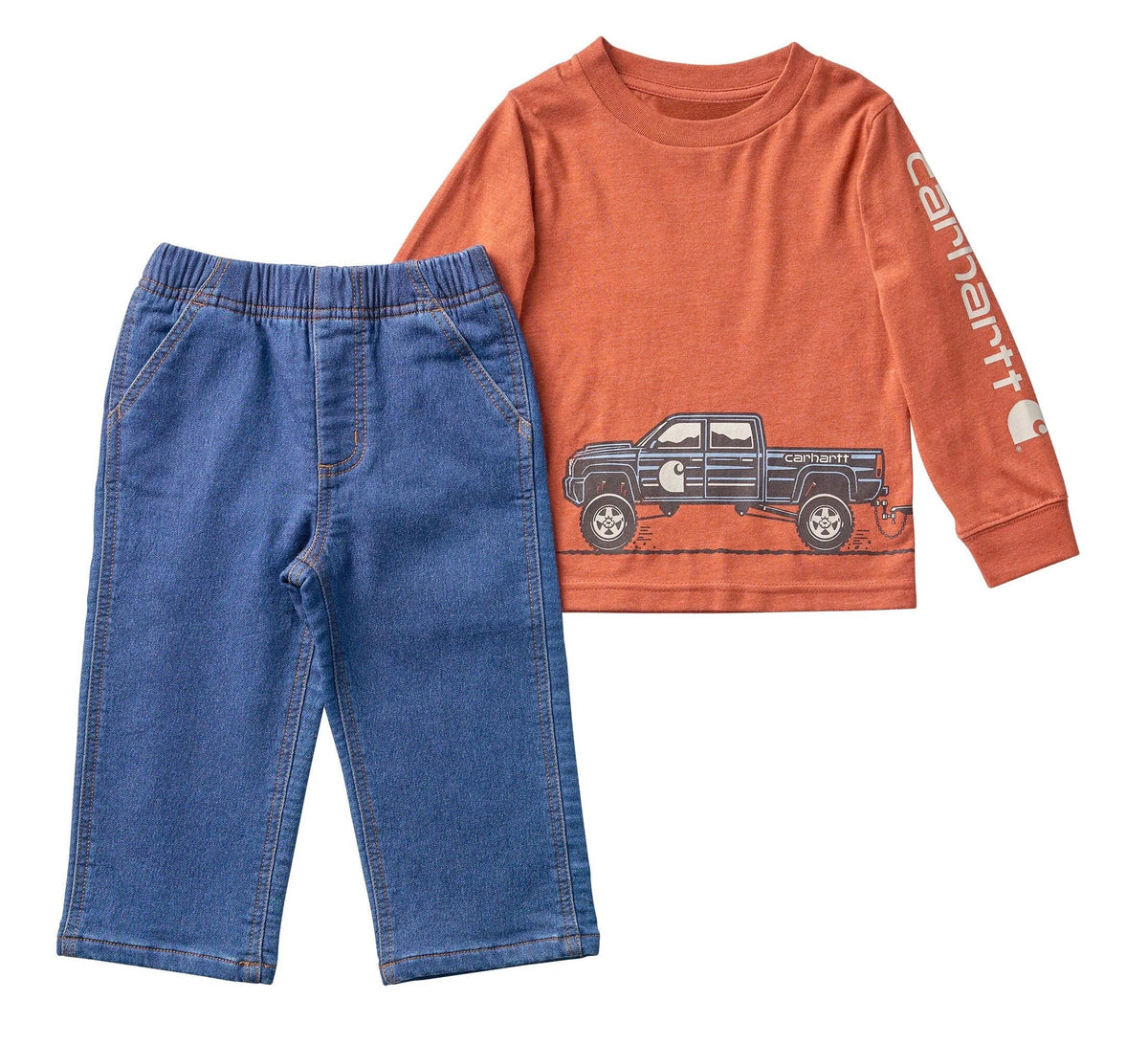 Baby Boys' Truck Tee & Denim Pant Set - Blue