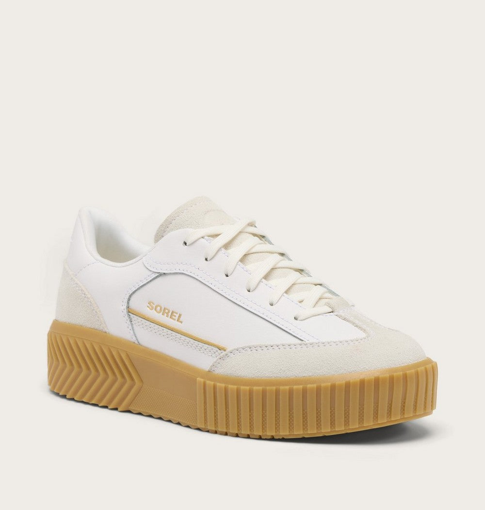 Women's T-Toe Leather Sneaker - Green